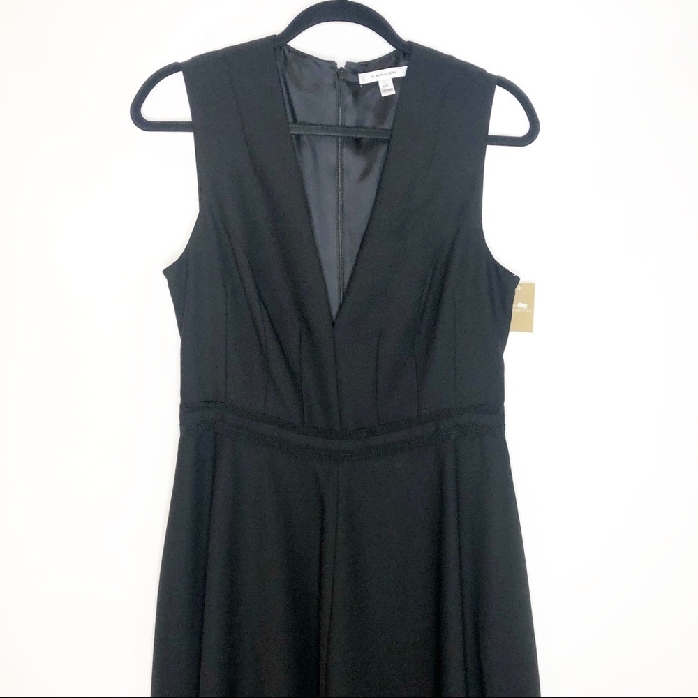 Carven | V-Neck Crepe Dress - Picture 3 of 10